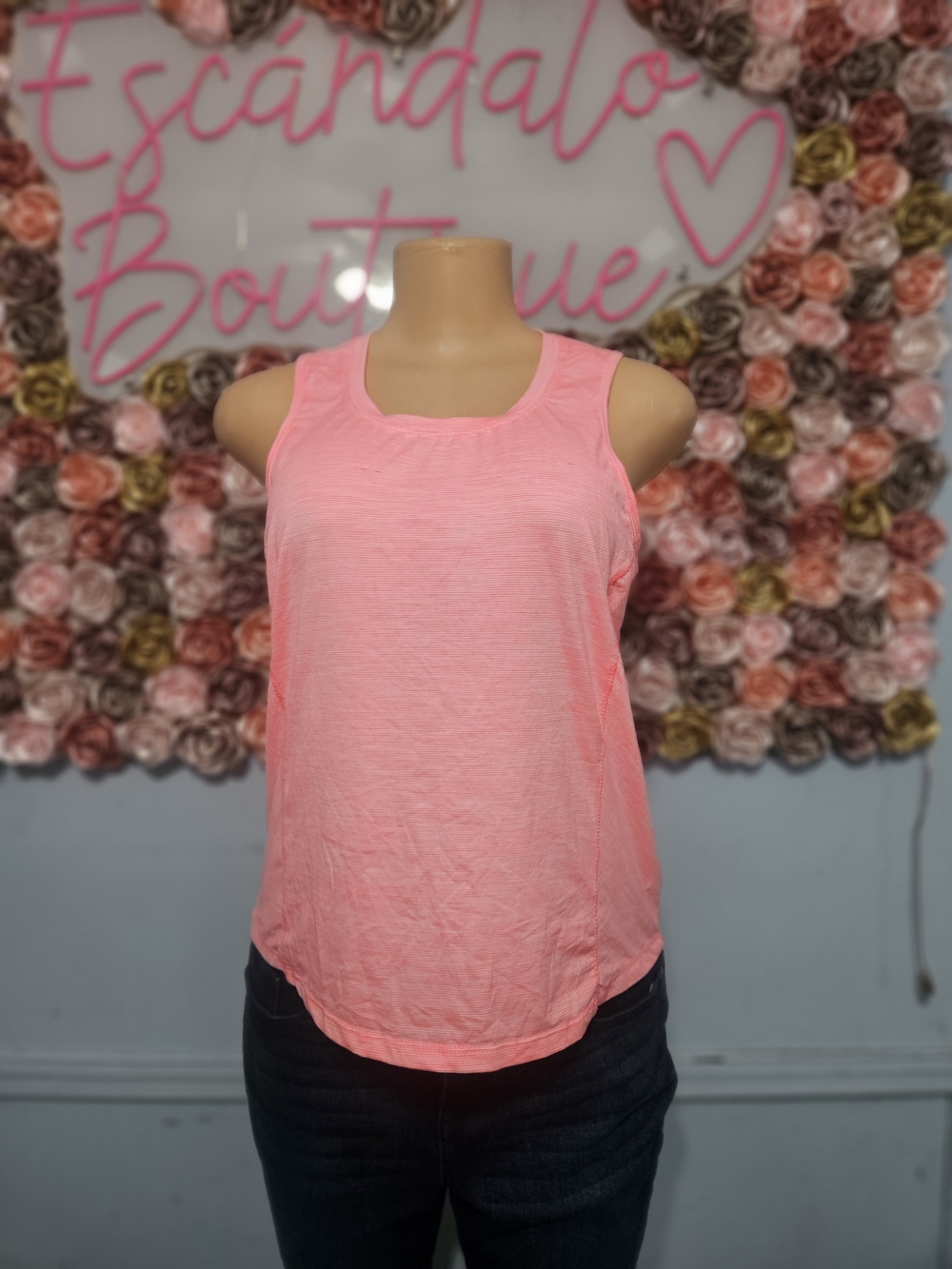 RBX Women’s Neon Pink Scoop Neck Tank Top